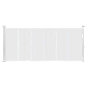 Retractable Baby Gate 34 in Tall Extend to 71 in Wide for Kids or Pets White