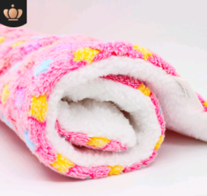 Cute Blankets Dog Pet Mat (Option: Pink starry sky-M55x45)