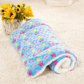 Cute Blankets Dog Pet Mat (Option: Blue starry sky-50x80)
