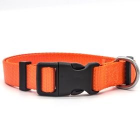 Nylon Pet Collar (Option: Orange-L)