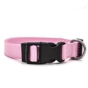 Nylon Pet Collar (Option: Pink-L)