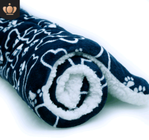 Cute Blankets Dog Pet Mat (Option: Blue bone-L70x55)