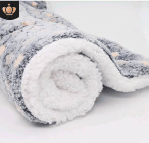 Cute Blankets Dog Pet Mat (Option: Dark GY starry sky-M55x45)
